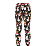 Holiday Snowman Pattern Print Men's leggings