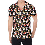 Holiday Snowman Pattern Print Men's Shirt
