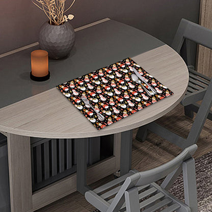 Holiday Snowman Pattern Print Placemat