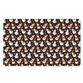 Holiday Snowman Pattern Print Polyester Doormat