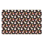 Holiday Snowman Pattern Print Polyester Doormat