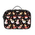 Holiday Snowman Pattern Print Portable Lunch Bag
