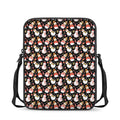 Holiday Snowman Pattern Print Rectangular Crossbody Bag