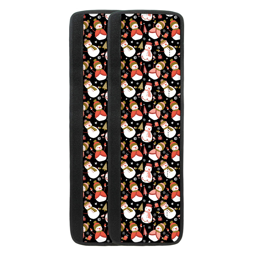 Holiday Snowman Pattern Print Refrigerator Handle Covers