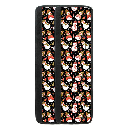 Holiday Snowman Pattern Print Refrigerator Handle Covers