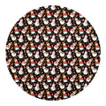 Holiday Snowman Pattern Print Round Blanket