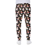 Holiday Snowman Pattern Print Scuba Joggers