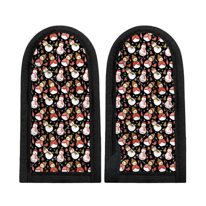 Holiday Snowman Pattern Print Skillet Handle Cover