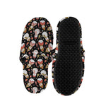 Holiday Snowman Pattern Print Slippers