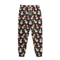 Holiday Snowman Pattern Print Sweatpants