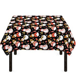 Holiday Snowman Pattern Print Tablecloth
