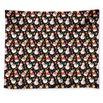 Holiday Snowman Pattern Print Tapestry