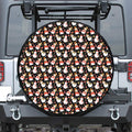 Holiday Snowman Pattern Print Tire Cover