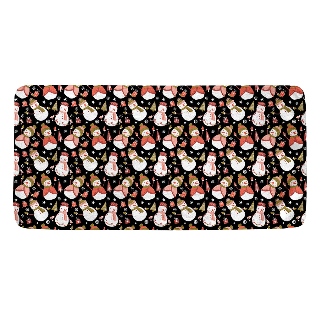 Holiday Snowman Pattern Print Towel
