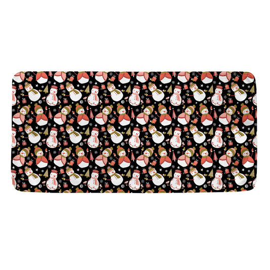 Holiday Snowman Pattern Print Towel