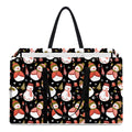 Holiday Snowman Pattern Print Utility Tote Bag