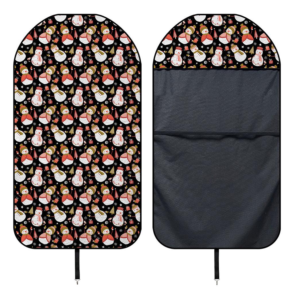 Holiday Snowman Pattern Print Waterproof Car Seat Cover