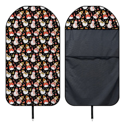 Holiday Snowman Pattern Print Waterproof Car Seat Cover