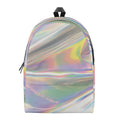 Holographic Art Print School Backpack