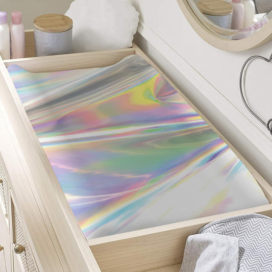 Holographic Art Print Changing Pad Cover