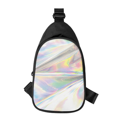 Holographic Art Print Chest Bag