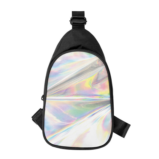Holographic Art Print Chest Bag