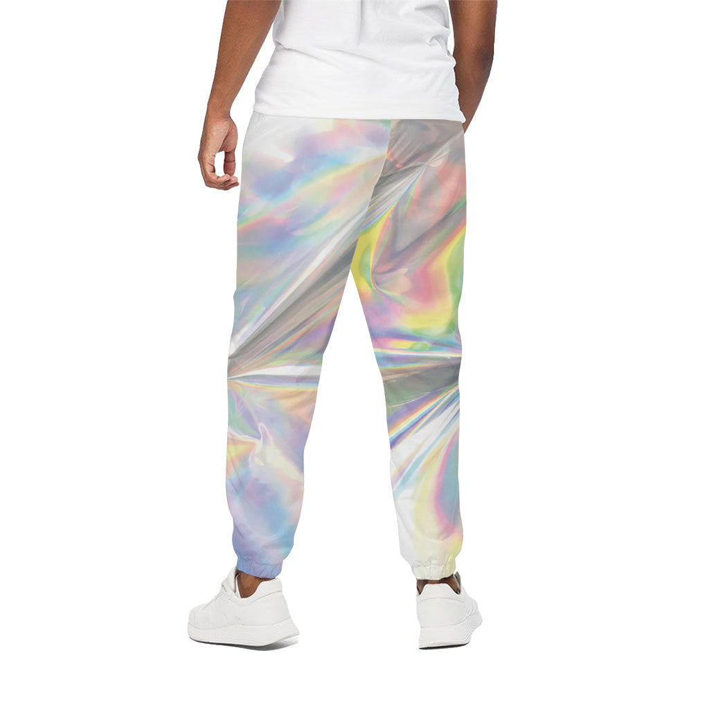Holographic Art Print Cotton Pants