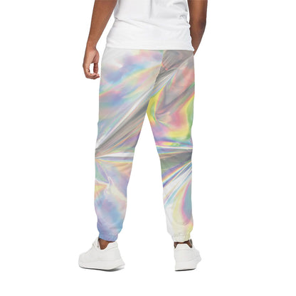 Holographic Art Print Cotton Pants