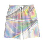 Holographic Art Print Cotton Shorts