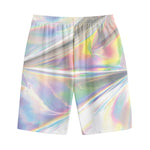 Holographic Art Print Cotton Shorts