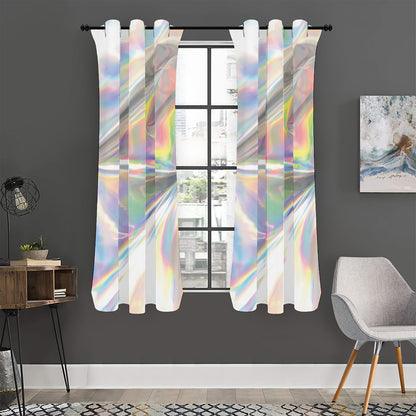 Holographic Art Print Curtain