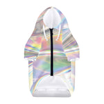 Holographic Art Print Dog Zip Up Hoodie