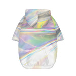Holographic Art Print Dog Zip Up Hoodie