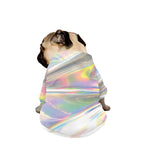 Holographic Art Print Dog Zip Up Jacket