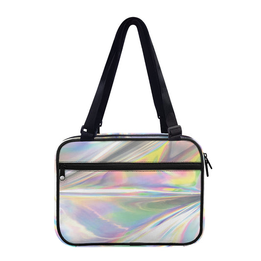 Holographic Art Print Double Strap Bible Bag