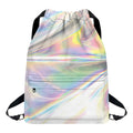 Holographic Art Print Drawstring Backpack