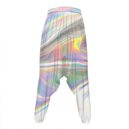 Holographic Art Print Hammer Pants
