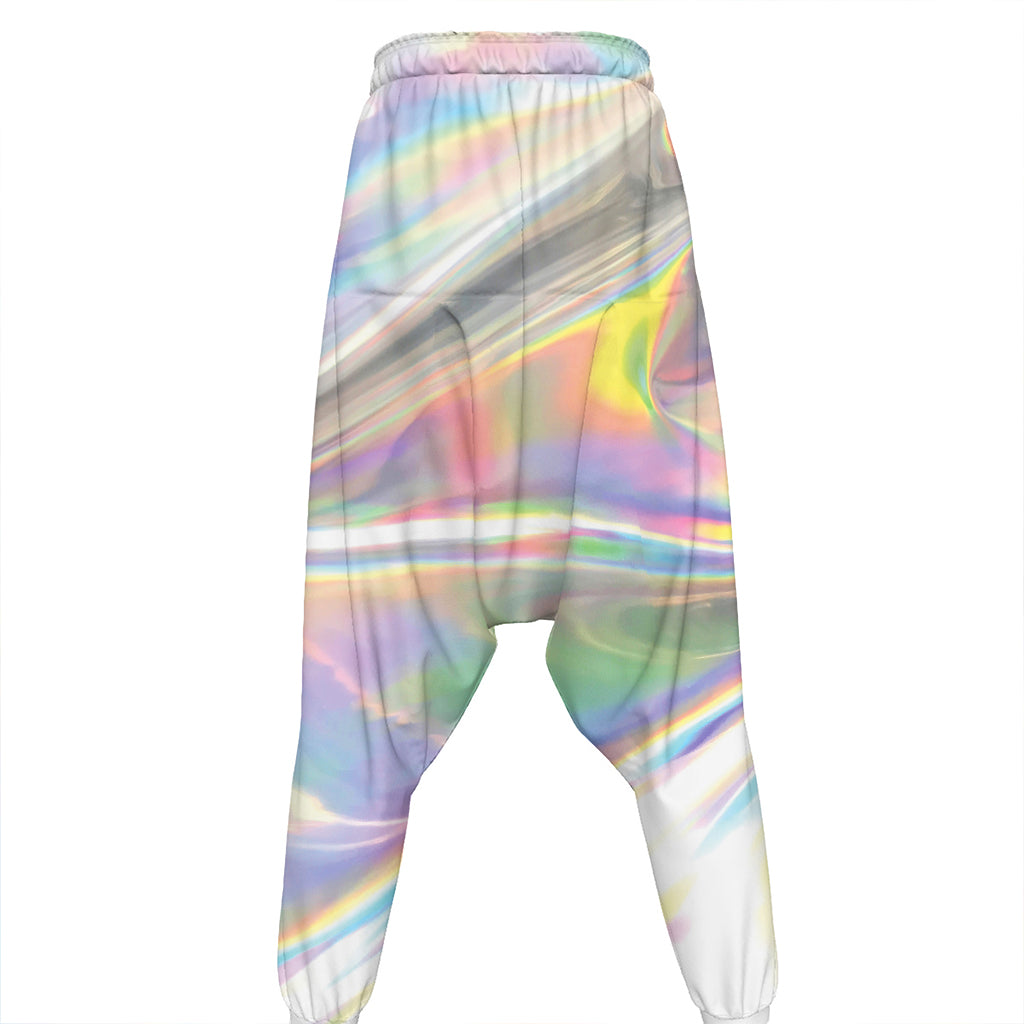 Holographic Art Print Hammer Pants