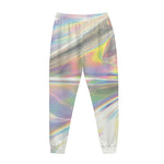 Holographic Art Print Jogger Pants