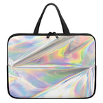Holographic Art Print Laptop Sleeve With Handle