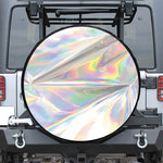 Holographic Art Print Leather Spare Tire Cover