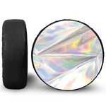 Holographic Art Print Leather Spare Tire Cover