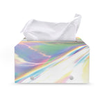 Holographic Art Print Leather Tissue Box Cover