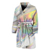 Holographic Art Print Men's Bathrobe