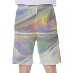 Holographic Art Print Men's Beach Shorts