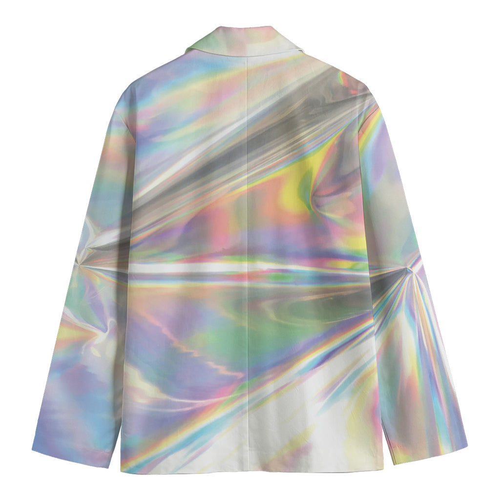 Holographic Art Print Men's Blazer