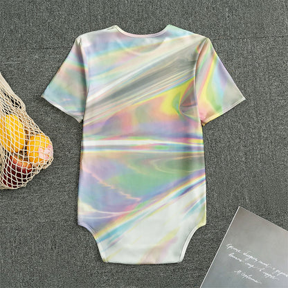Holographic Art Print Men's Bodysuit