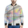 Holographic Art Print Men's Bomber Jacket