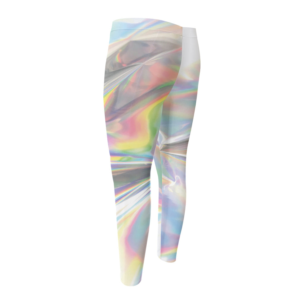 Holographic Art Print Men's Compression Pants