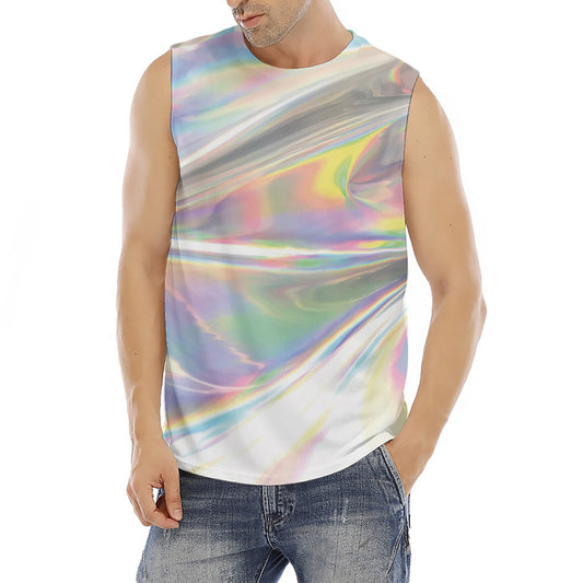 Holographic Art Print Men's Fitness Tank Top
